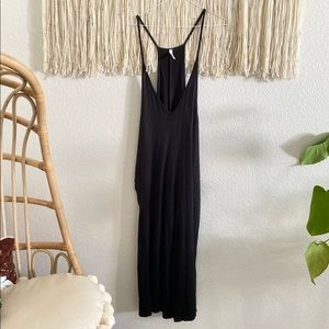 Cezanne Black Overall Stretchy Jumpsuit